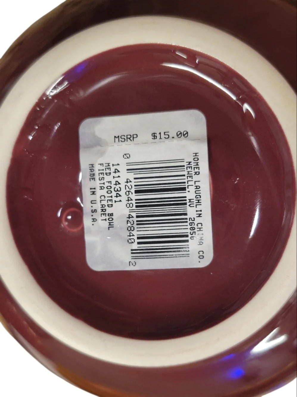 Fiesta Claret Medium Footed Bowl 🍷 Dillard’s Exclusive | Retired Color | Rare